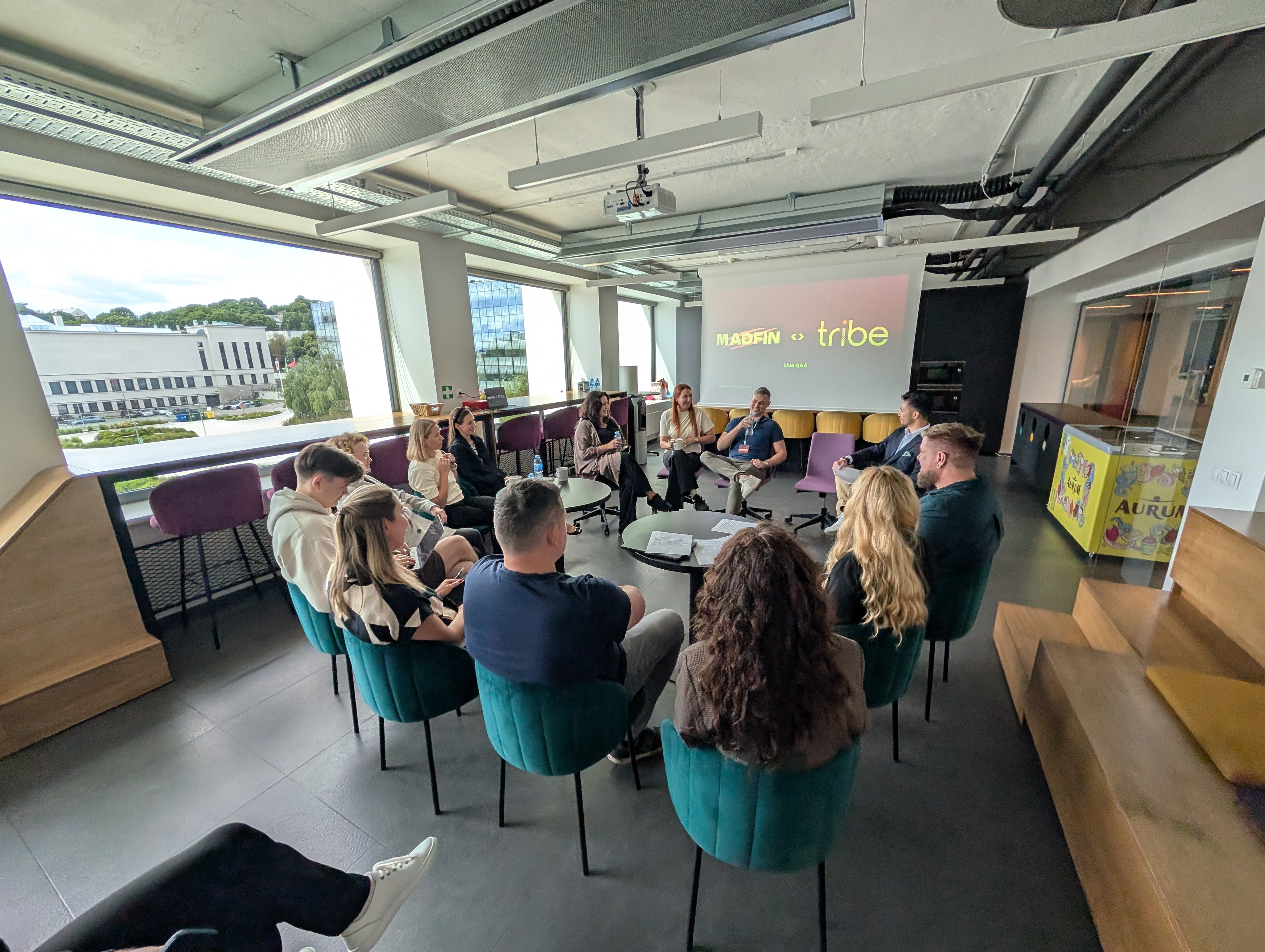MADFIN x Tribe Payments Q&A in Lithuania office
